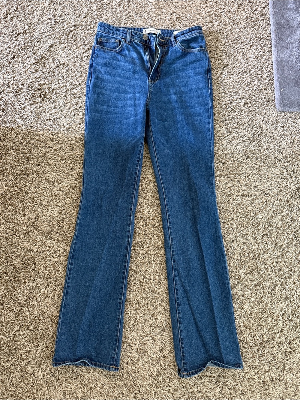 Classic Blue Flare Jeans - Women's Wide Leg